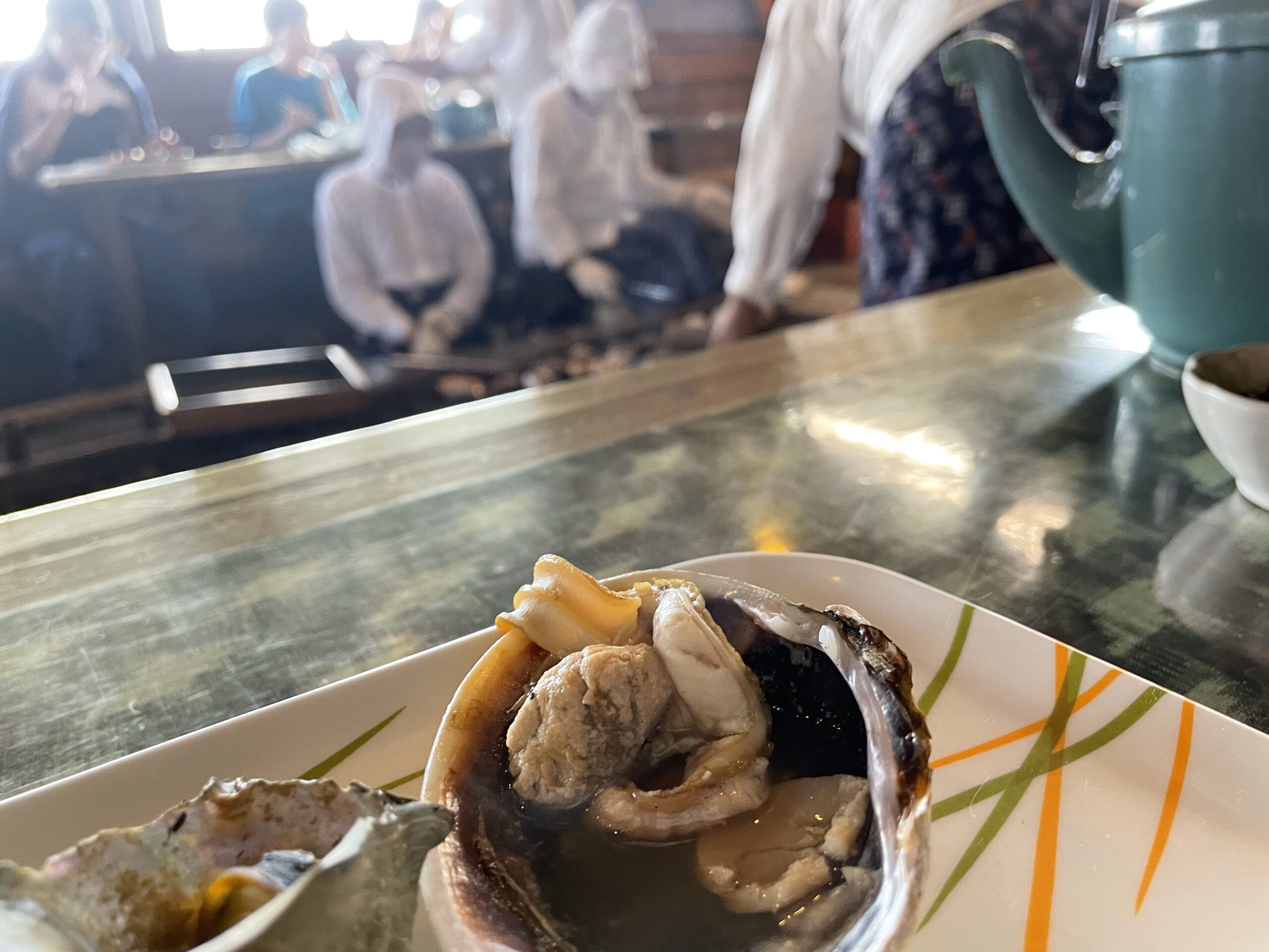 海女小屋 相差かまど 前の浜