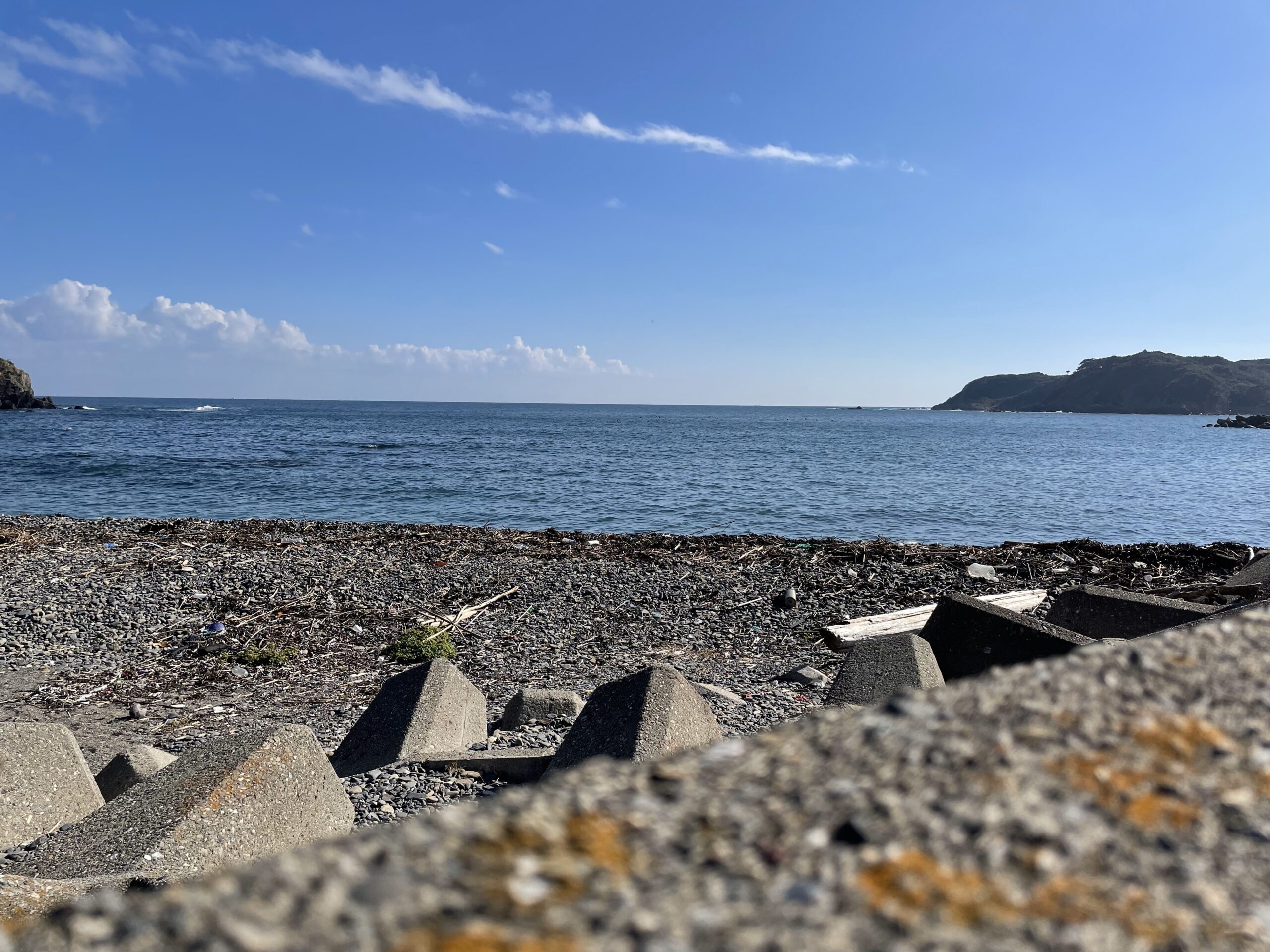 海女小屋 相差かまど 前の浜周辺の景色