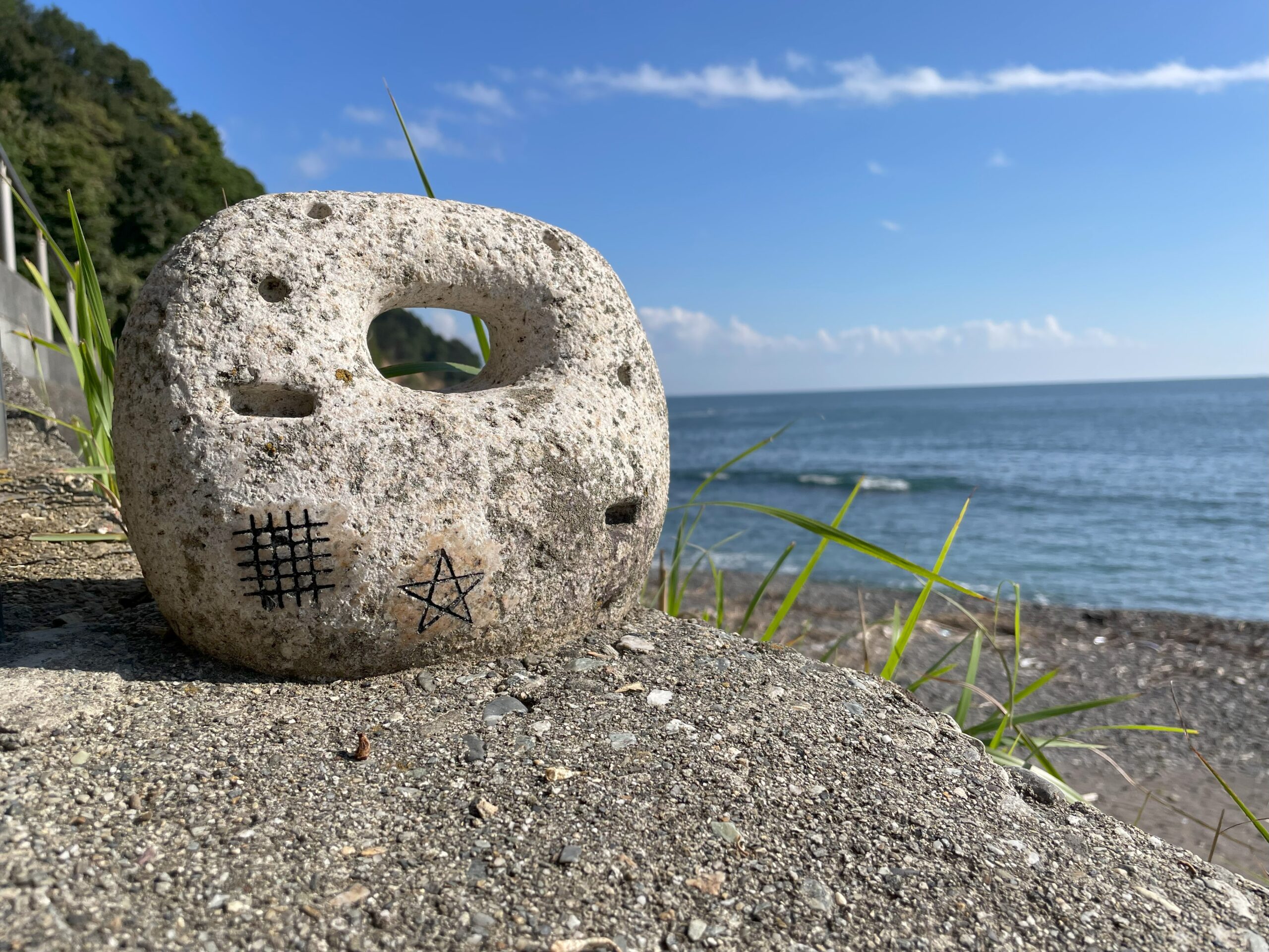 海女小屋 相差かまど 前の浜周辺の景色