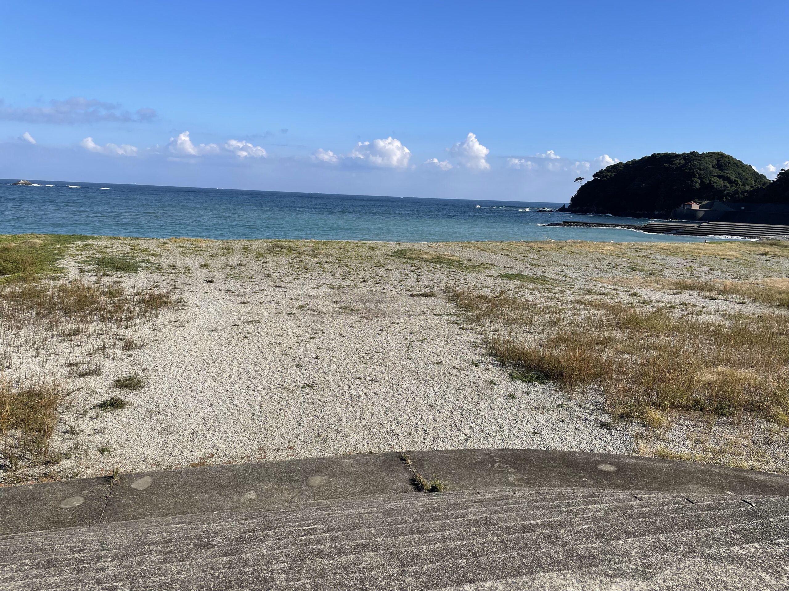 海女小屋 相差かまど 前の浜周辺の景色